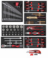 80 delni set orodja v penastih modulih GEDORE RED