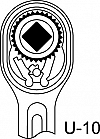 Raglja preklopna 1/2#quote# 270 mm