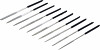 Set diamantnih pil | ravne | 140 x 3 mm | 10 kosov