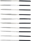Set diamantnih pil | ravne | 140 x 3 mm | 10 kosov