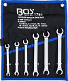 Set dvojnih obročnih ključev odprti tip 8 x 10 do 17 x 19 mm