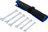 Set dvojnih obročnih ključev odprti tip 8 x 10 do 17 x 19 mm