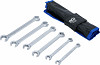 Set dvojnih obročnih ključev odprti tip 8 x 9 do 18 x 19 mm 