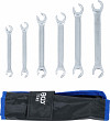 Set dvojnih obročnih ključev odprti tip 8 x 9 do 18 x 19 mm 
