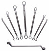 Set dvojnih obročnih ključev zamaknjeni 6 x 7 do 20 x 22 mm 