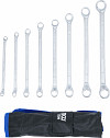Set dvojnih obročnih ključev zamaknjeni 6 x 7 do 20 x 22 mm 