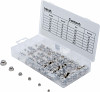 Set šesterokotnih matic 150 delni