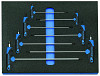 Set inbus ključev z T ročajem v 2/4 CT modulu za orodje, 7 k