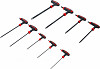Set izvijačev s T-ročajem INBUS 2 - 10 mm 9kos.