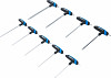 Set L-tip izvijačev s T-ročajem TORX 9kos.