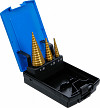Set stopničastih svedrov titan-nitrid Ø 4 - 30 mm 3 kosi
