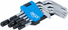 Set TORX ključev kratki z luknjo