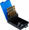 Twist Drill Set HSS titanijev nitrid 1 - 10 mm 19 kosov