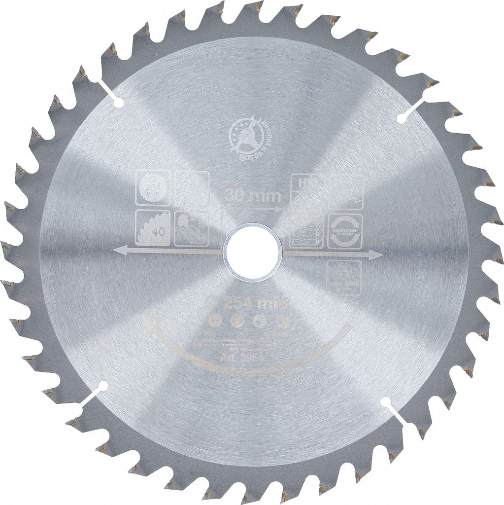 List krožne žage z karbidno konico Ø 254 x 30 x 3.2 mm 40 zo