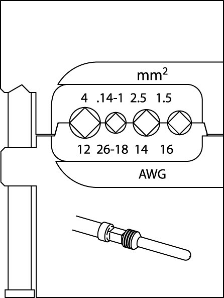 Modul za konektorje 1.5-4mm