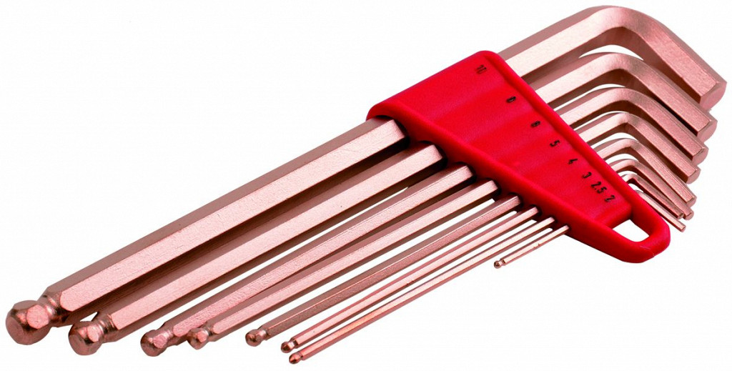 Set Inbus ključev dolgi z okroglo glavo 2-10 mm 8 kos