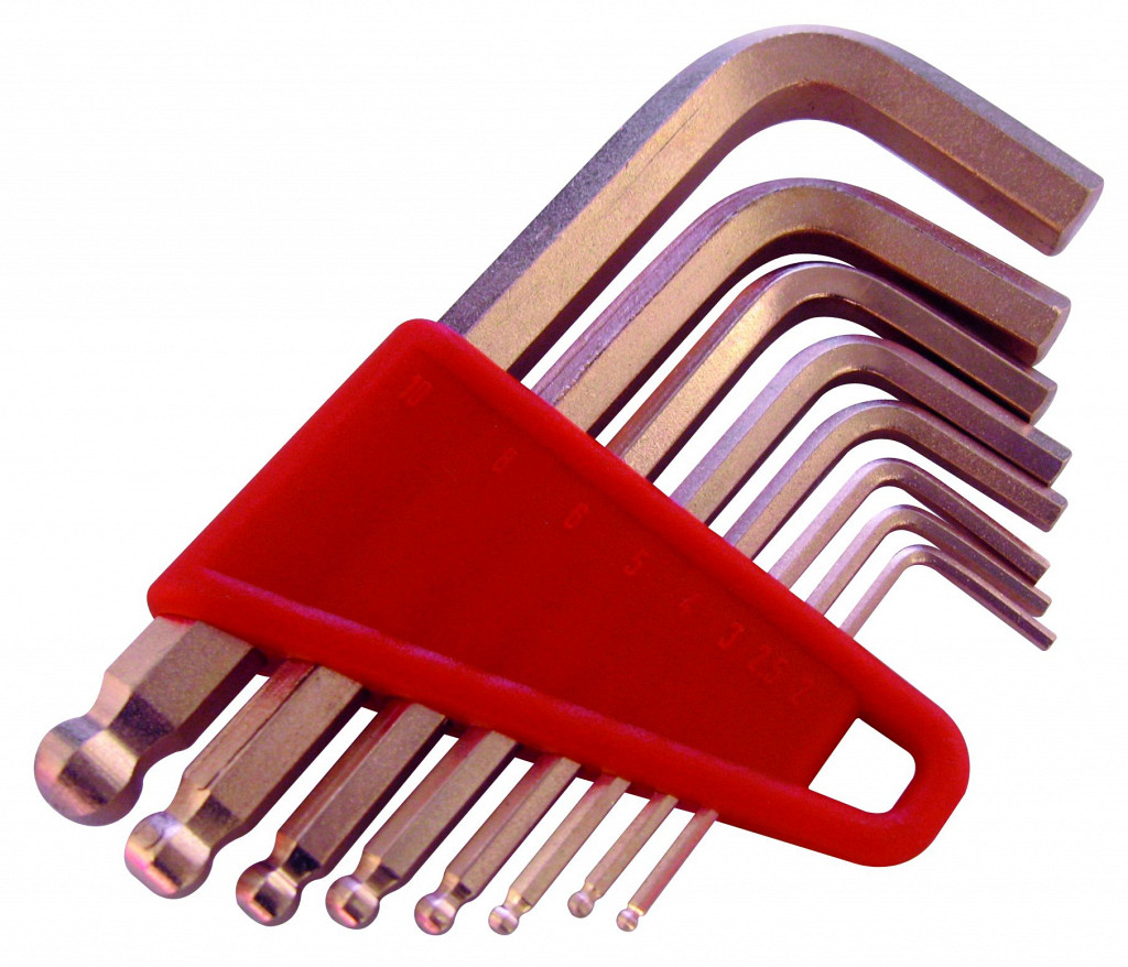 Set Inbus ključev z okroglo glavo 1,5-10 mm 9 kos