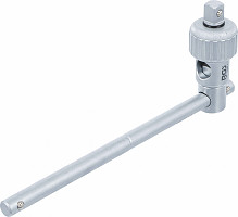 Adapter za nasadni ključ z funkcijo raglje in pomičnim ročaj