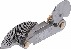 Dvojni merilnik navojev | 52 lističev | metrični 0,25–6,0 mm