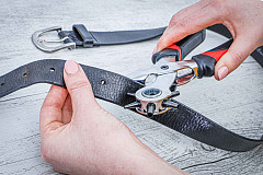 Klešče za luknjanje z vrtljivim kolesom