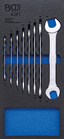 Komplet dvojnih vilastih ključev 6–22 mm v peni 1/3