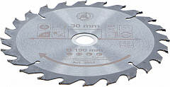 List krožne žage z karbidno konico Ø 190 x 30 x 2.5 mm 24 zo