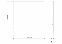 Masivna lesena delovna plošča