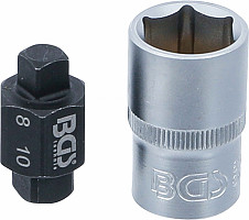 Nasadni ključ za odtočne čepke 4-robni 8 mm / 10 mm
