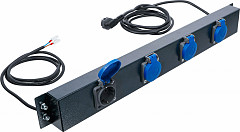 Panel z električnimi vtičnicami 4 priključki za kombinacijo 