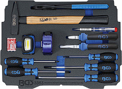 Pena vložek za BGS BOXSYS1 in 2 kladiva klešče izvijači 12 k