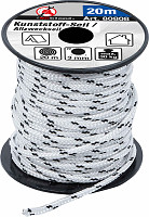 Plastična vrv / večnamenska vrv 3 mm x 20 m črno-bela