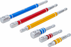 Set adapterjev za vrtalnik večbarvni 1/4