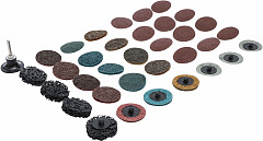 Set brusnih plošč brusnih blazinic Ø 50 mm 35 kosov