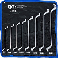 Set dvojnih obročnih ključev globoki zamaknjeni 6 x 7 do 20 