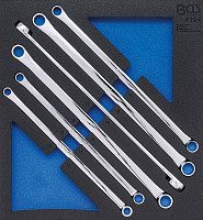 Set dvojnih obročnih ključev v peni 2/3 6 kos