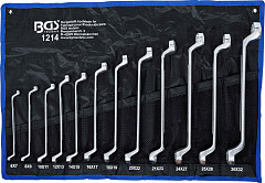 Set dvojnih obročnih ključev zamaknjeni 6 x 7 do 30 x 32 mm 