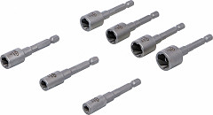 Set izvlečnih nastavkov za vijake in matice z zunanjo šester