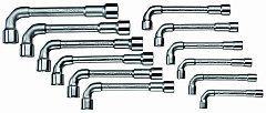 Set ključev nasadni dvojni upognjeni 12 kosov 8-19 mm