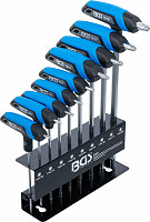 Set L-tip izvijačev s T-ročajem TORX 9kos.