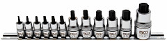 Set nasadnih ključev ekstra kratek TORX T8 – T60 12 delni