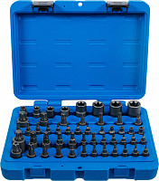 Set nasadnih ključev impact E-tip, TORX, TORX z luknjo, TORX