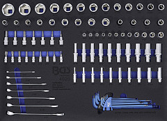 Set nasadnih ključev v peni 90 kos