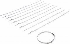 Set objemk manšete polosovine inox 7 mm 50 – 120 mm 10 kosov