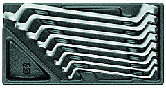 Set obročnih ključev v 1/3 ES modulu za orodje.