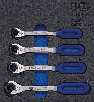 Set odprtih obročnih ključev v peni /16