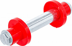 Set osi za kolesce vozička 128 mm Ø 20 mm z 2 distančnikoma