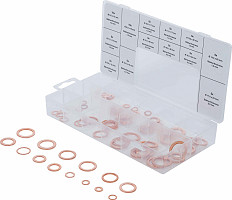 Set tesnilnih obročev baker metrične velikosti za izpustne v