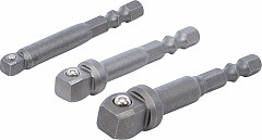 Set zamik adapterjev za vrtalnik 6.3 mm 1/4 pogon 3 kos
