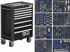 Voziček za orodje Pro Exclusive 8 predalov z 259 delnim seto
