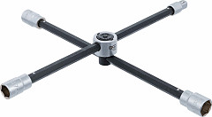 Zložljiv ključ za kolesa za osebna vozila kvadrat 17 x 19 x 